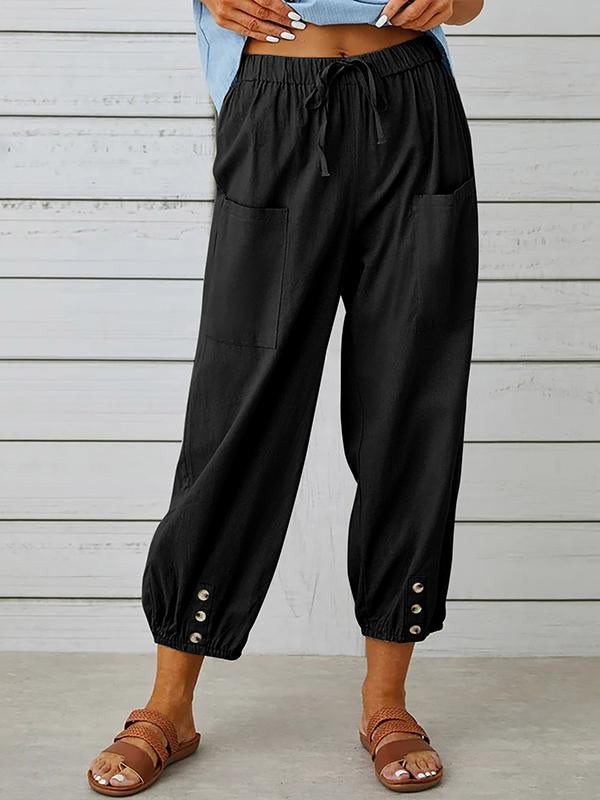 Rizzo broek met hoge taille en wijde pijpen