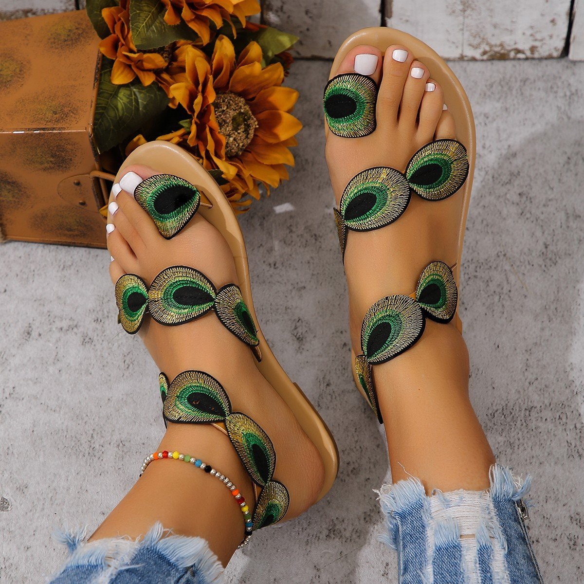 LunaBlu Oog Strand Sandalen
