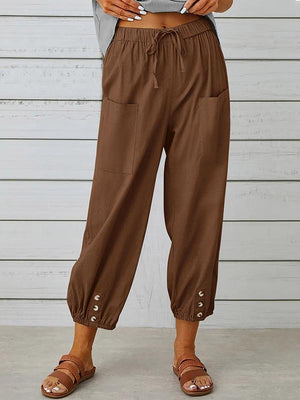 Rizzo broek met hoge taille en wijde pijpen