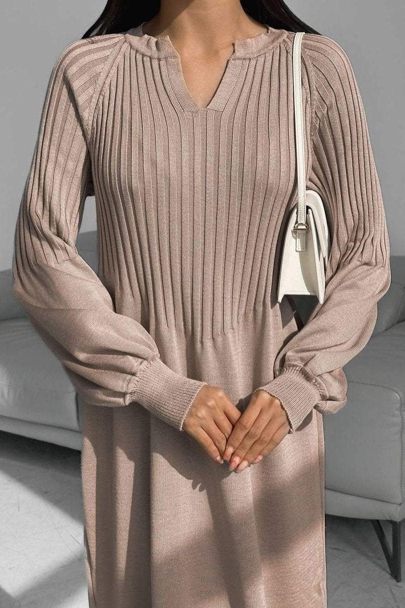 IsabellaVenti Lange Mouw Maxi Jurk