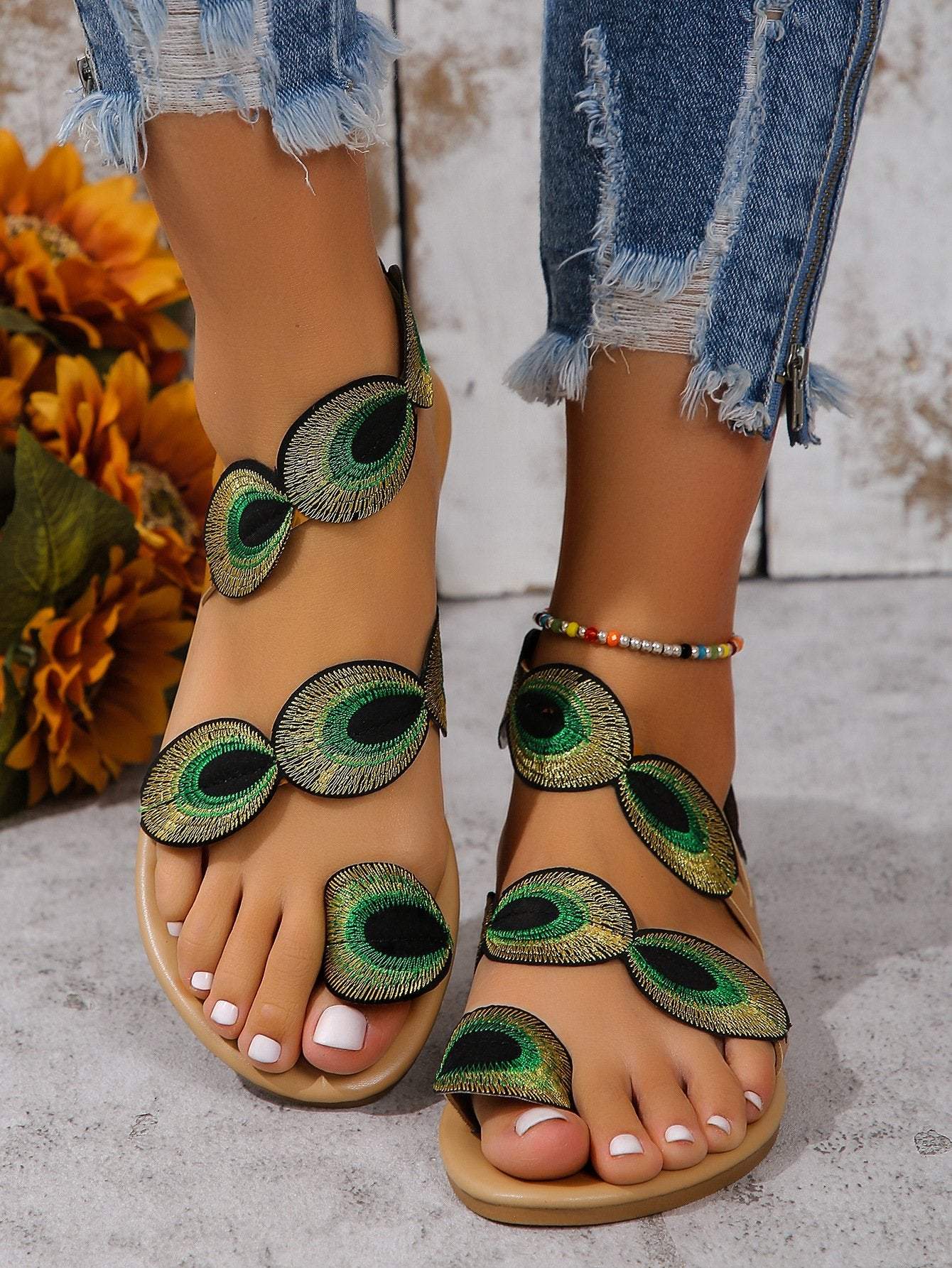 LunaBlu Oog Strand Sandalen