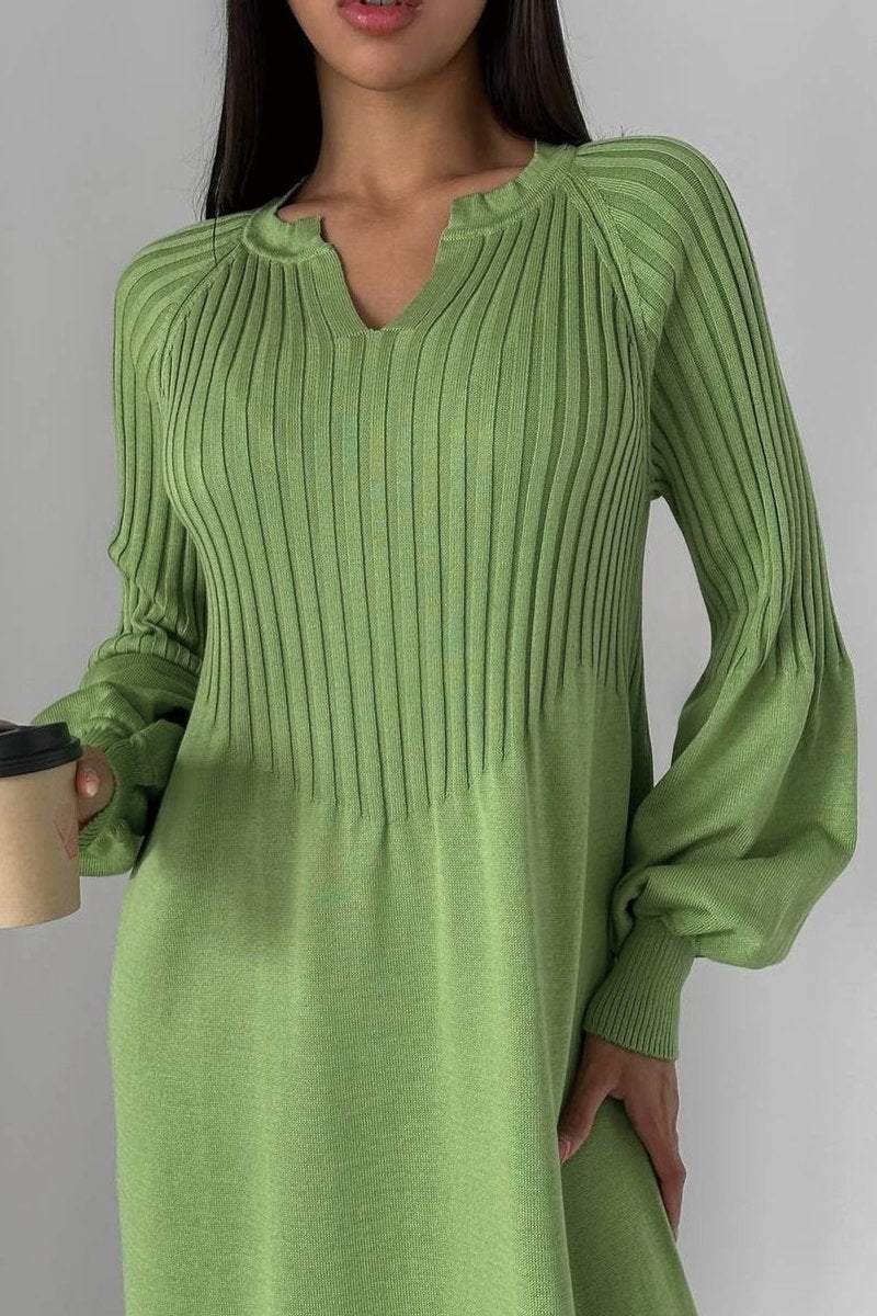 IsabellaVenti Lange Mouw Maxi Jurk