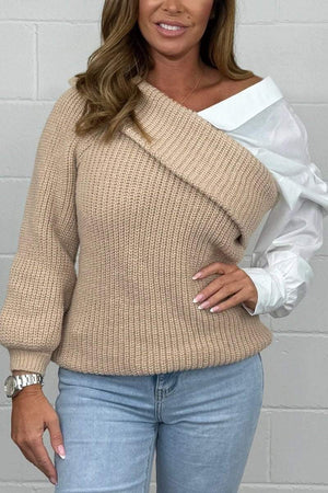 SofiaCaruso Één Schouder Shirt Trui Voor Vrouwen