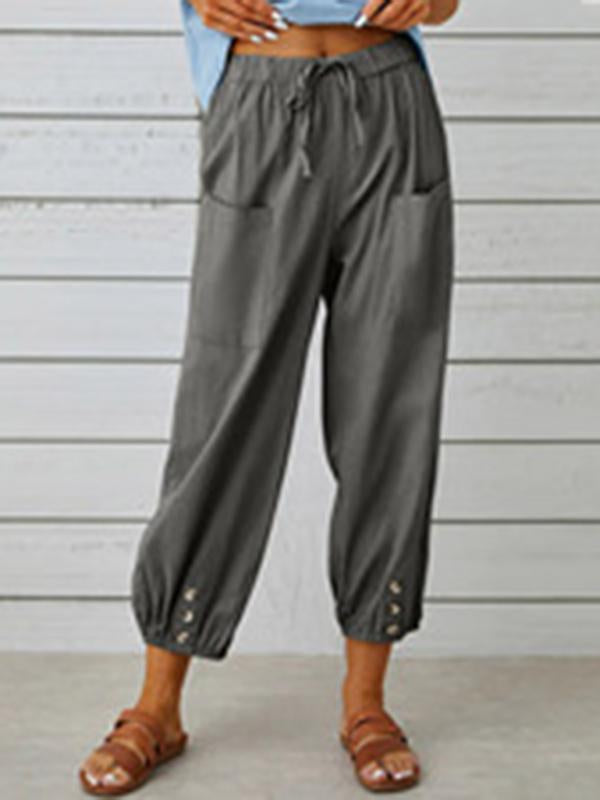 Rizzo broek met hoge taille en wijde pijpen