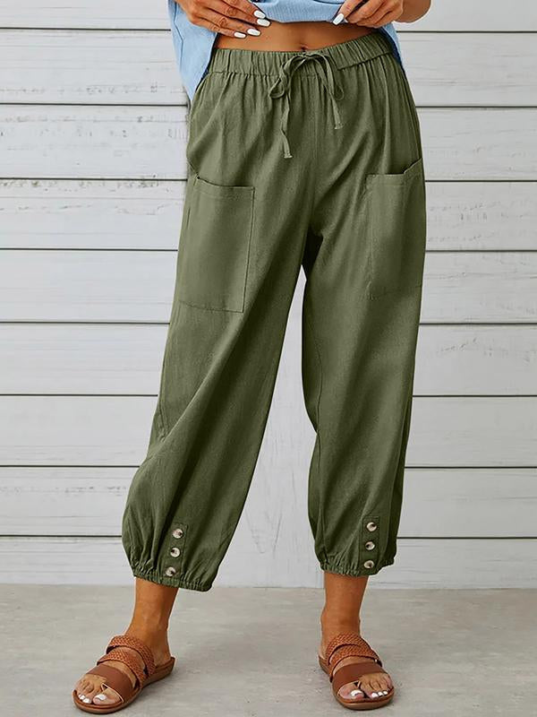 Rizzo broek met hoge taille en wijde pijpen