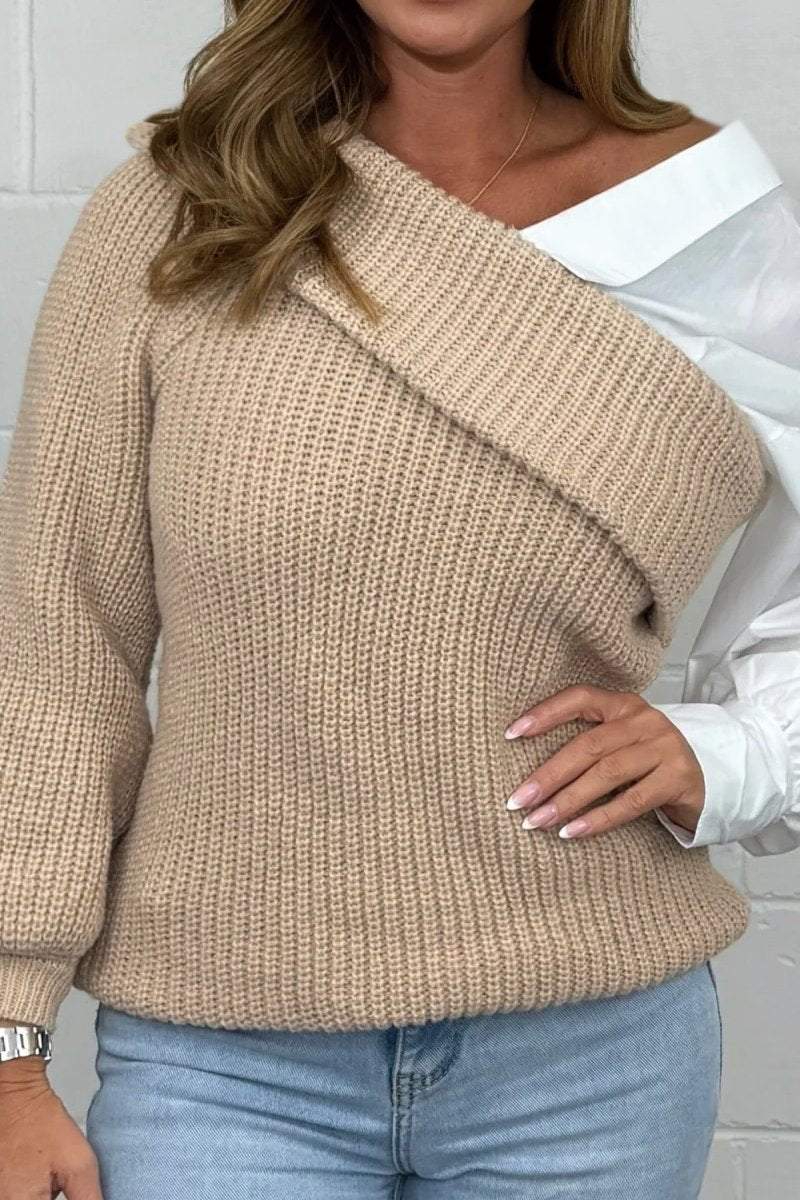 SofiaCaruso Één Schouder Shirt Trui Voor Vrouwen