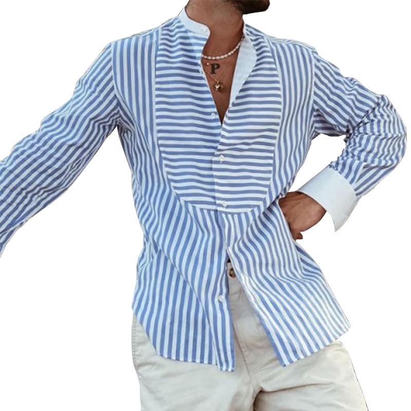 Mateo – Casual Heren Slim-Fit Overhemd met Strepen