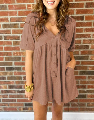 PaoloRossini V-Hals Knoop Romper