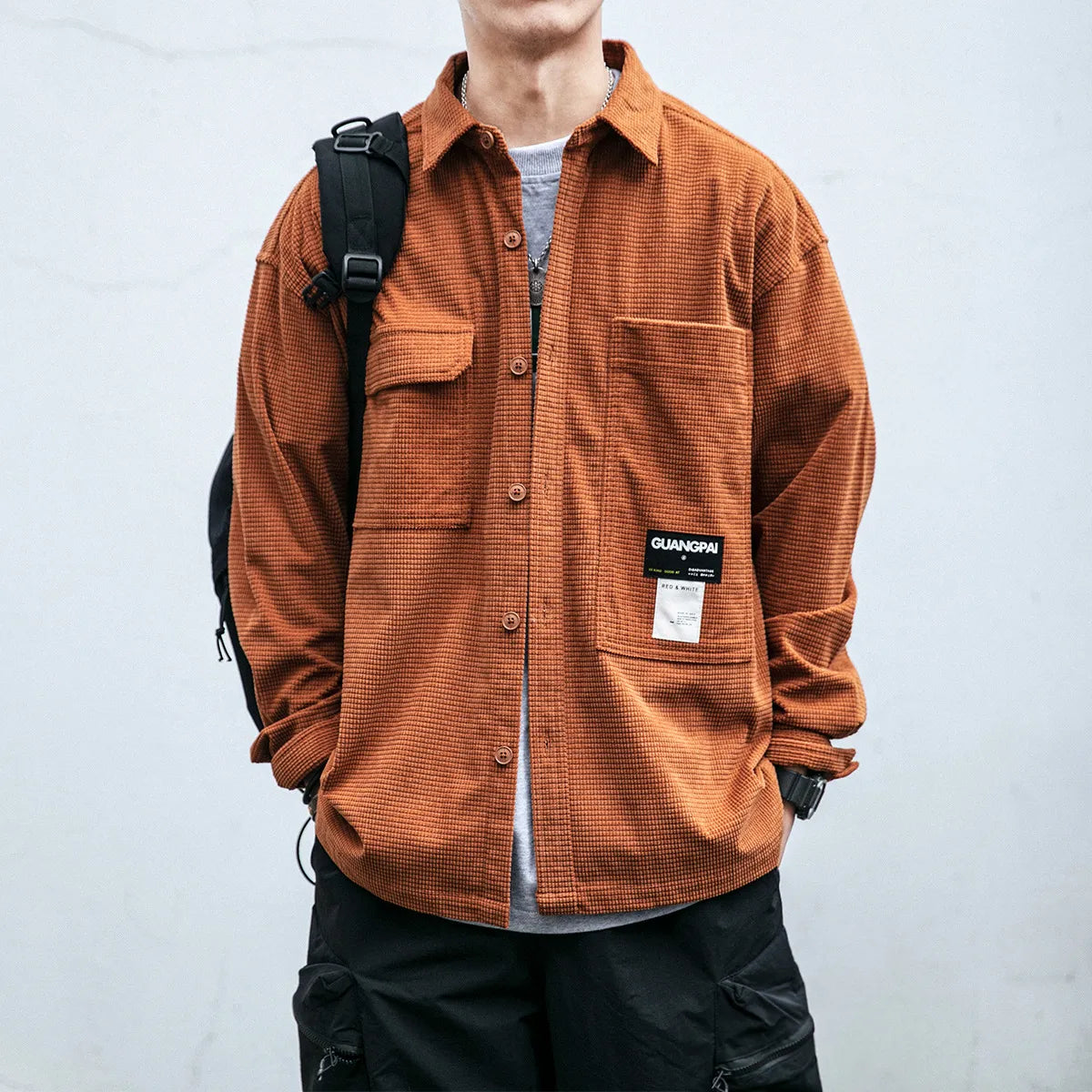 LucaUrbano™ Corduroy shirt van de stadsverkenner