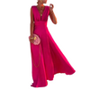 Luciana – Mouwloze Maxi Jurk met Diepe V-hals voor Dames