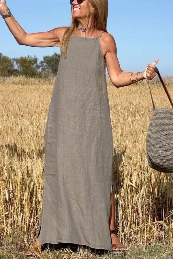 GiuliaTorrisi Mouwloze linnen jurken