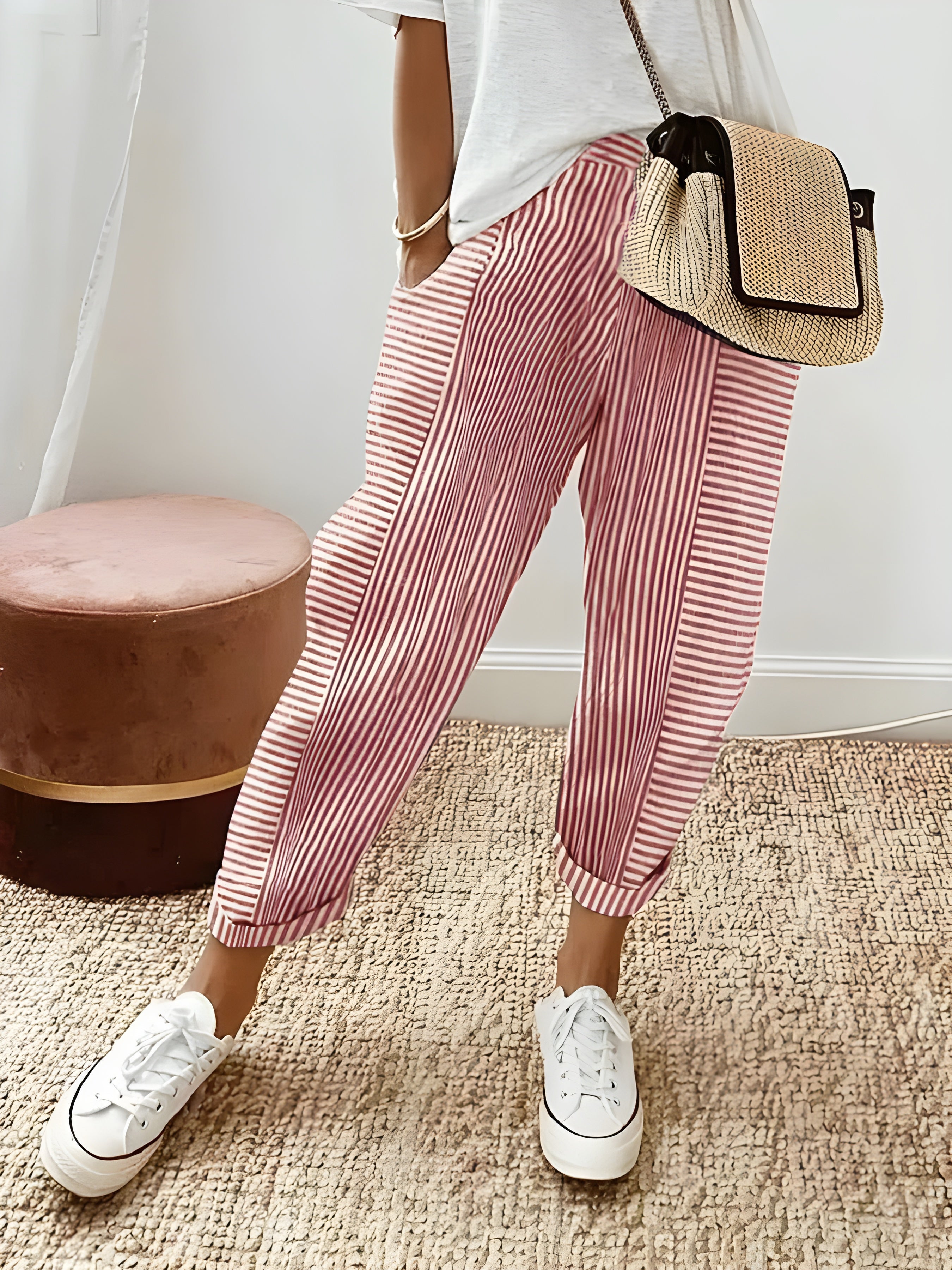 Sofía – Flowy Zomerbroek voor Dames met Stretchband