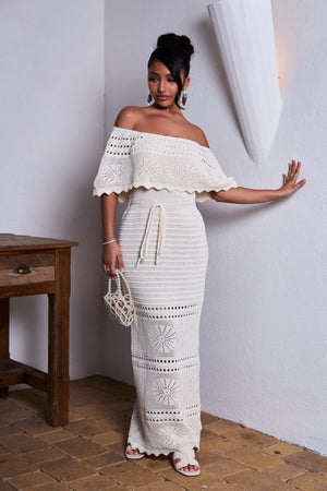 LucaSantini Maxi Jurk met Schouder
