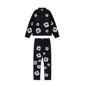 Matteo – Donkerblauw Heren Katoenen Pak Set