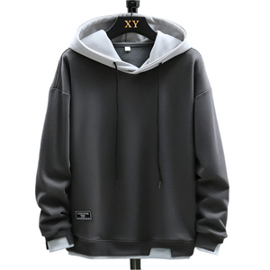 Lorenzo – Tweekleurige Heren Hoodie van Katoen