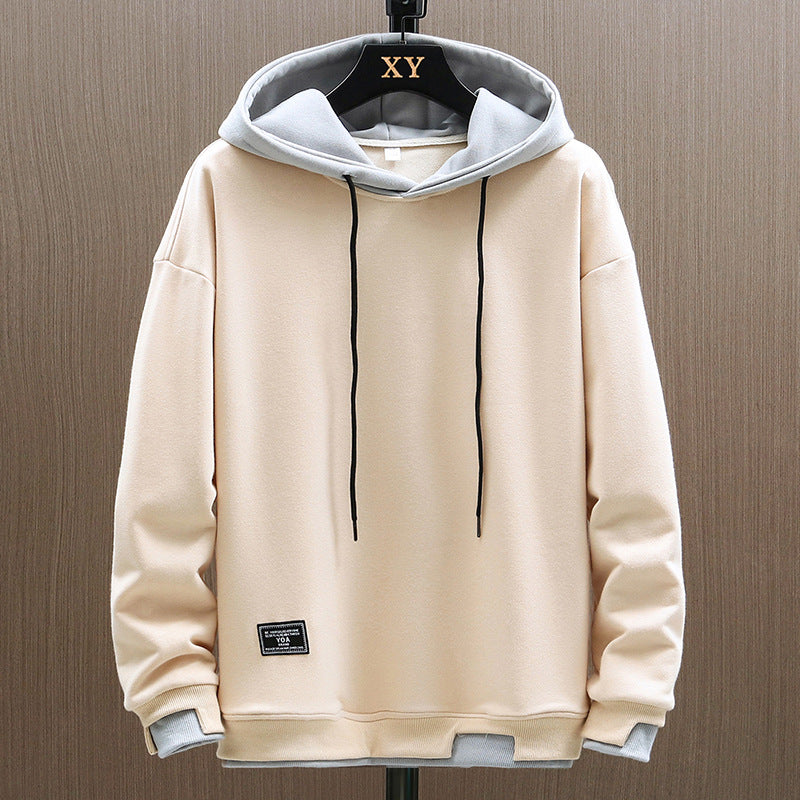 Lorenzo – Tweekleurige Heren Hoodie van Katoen