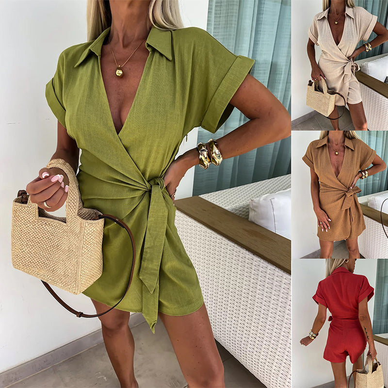 SofiaGalli™ V-neck jumpsuit