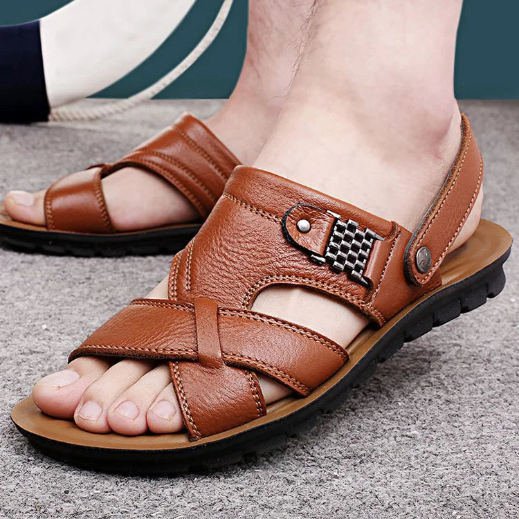VittorioValli Leren Sandalen
