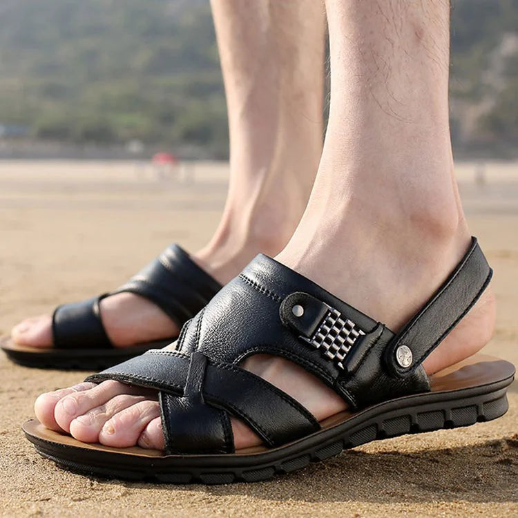 VittorioValli Leren Sandalen