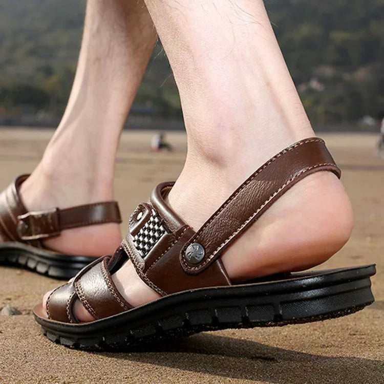 VittorioValli Leren Sandalen