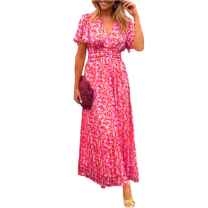 Chiara – V-hals Zomerjurk voor Dames met Luchtige Pasvorm