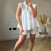 CarloSantini Korte Broek & Top Met Ruches