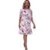 SerenaRicci Mini Jurk met Ronde Hals