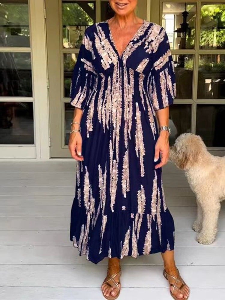 LorenzoFabri Taille Wikkel Lange Jurk