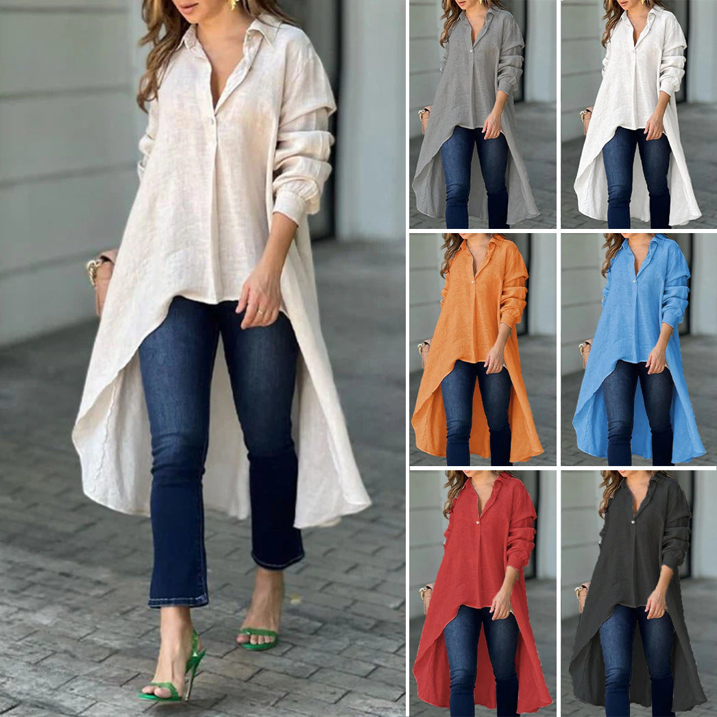 BiancaFerretti Vrouwen Elegant Shirt Met Lange Kap
