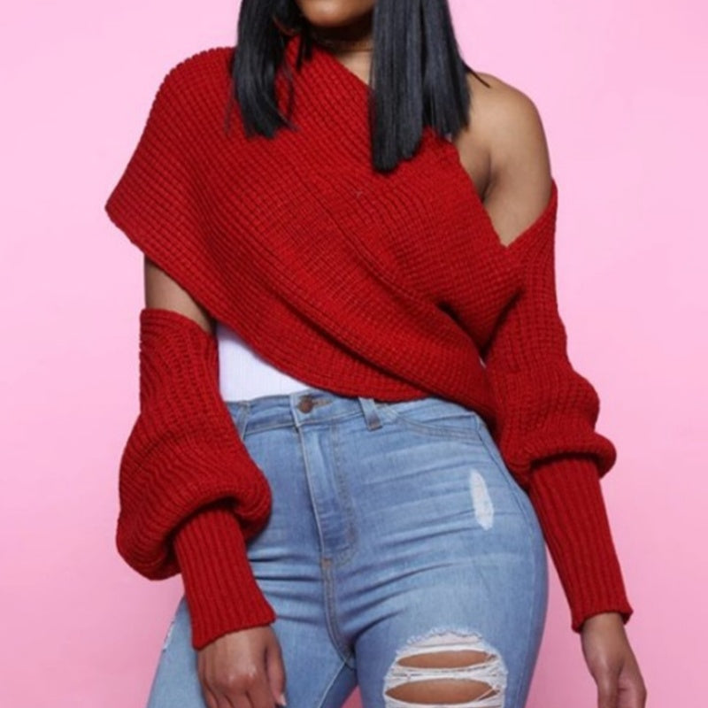 LiviaRossi Sweater Sjaal met Mouwen