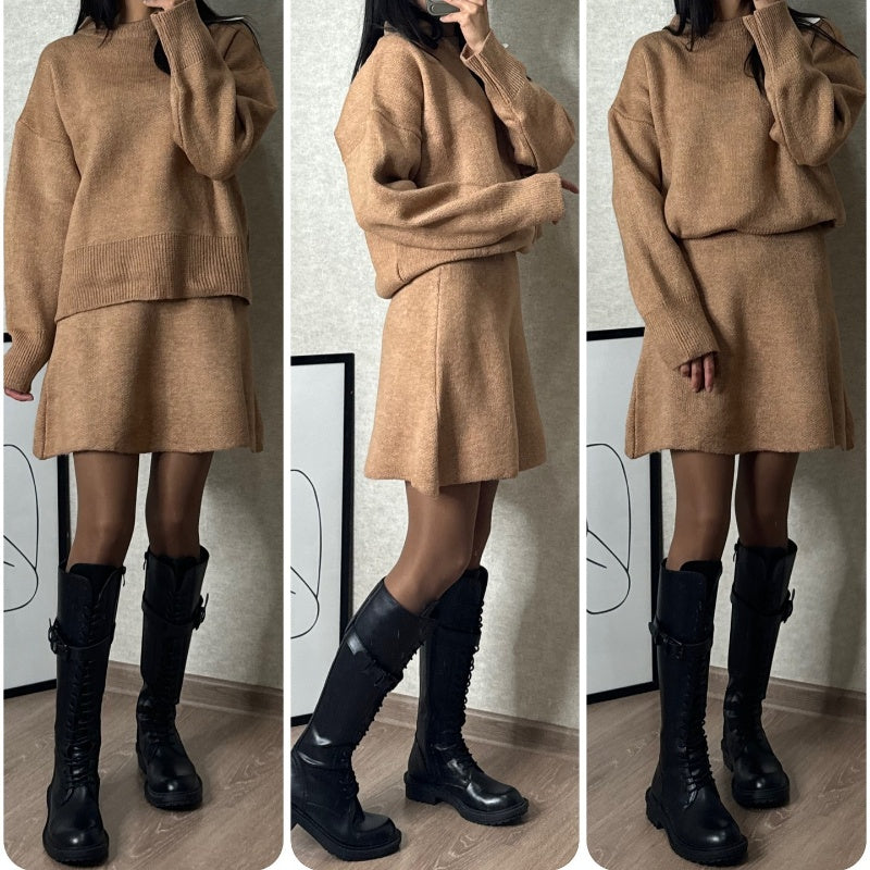 Sofia – Comfortabele Dames Sweater en Rok Set