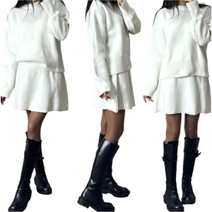 Sofia – Comfortabele Dames Sweater en Rok Set