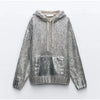 GinaAlloy™ Metallic Vrouwen Trui