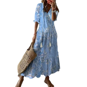 Elvira – Luchtige Boho Damesjurk