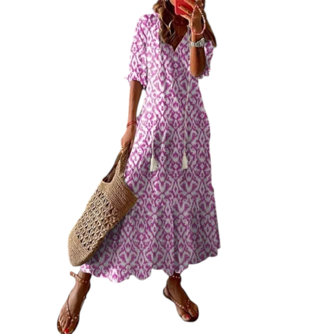 Elvira – Luchtige Boho Damesjurk