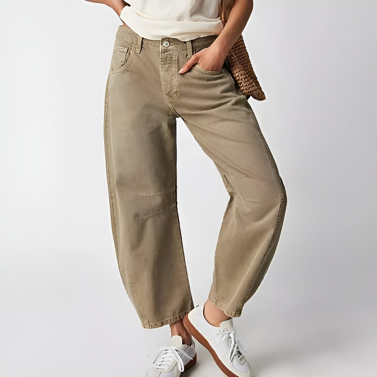 Isabella – Hoge Taille Dames Relaxte Jeans
