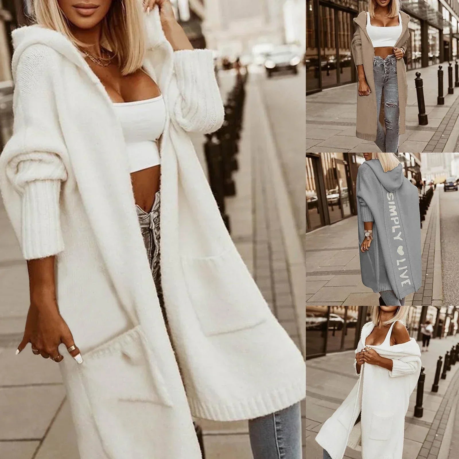 Luca Vita™- Dames Simply Live oversized vest